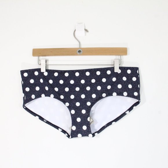 Boden Bikini Shorts New Women Swimsuit Bottoms sz 12 polka dots - Picture 1 of 9